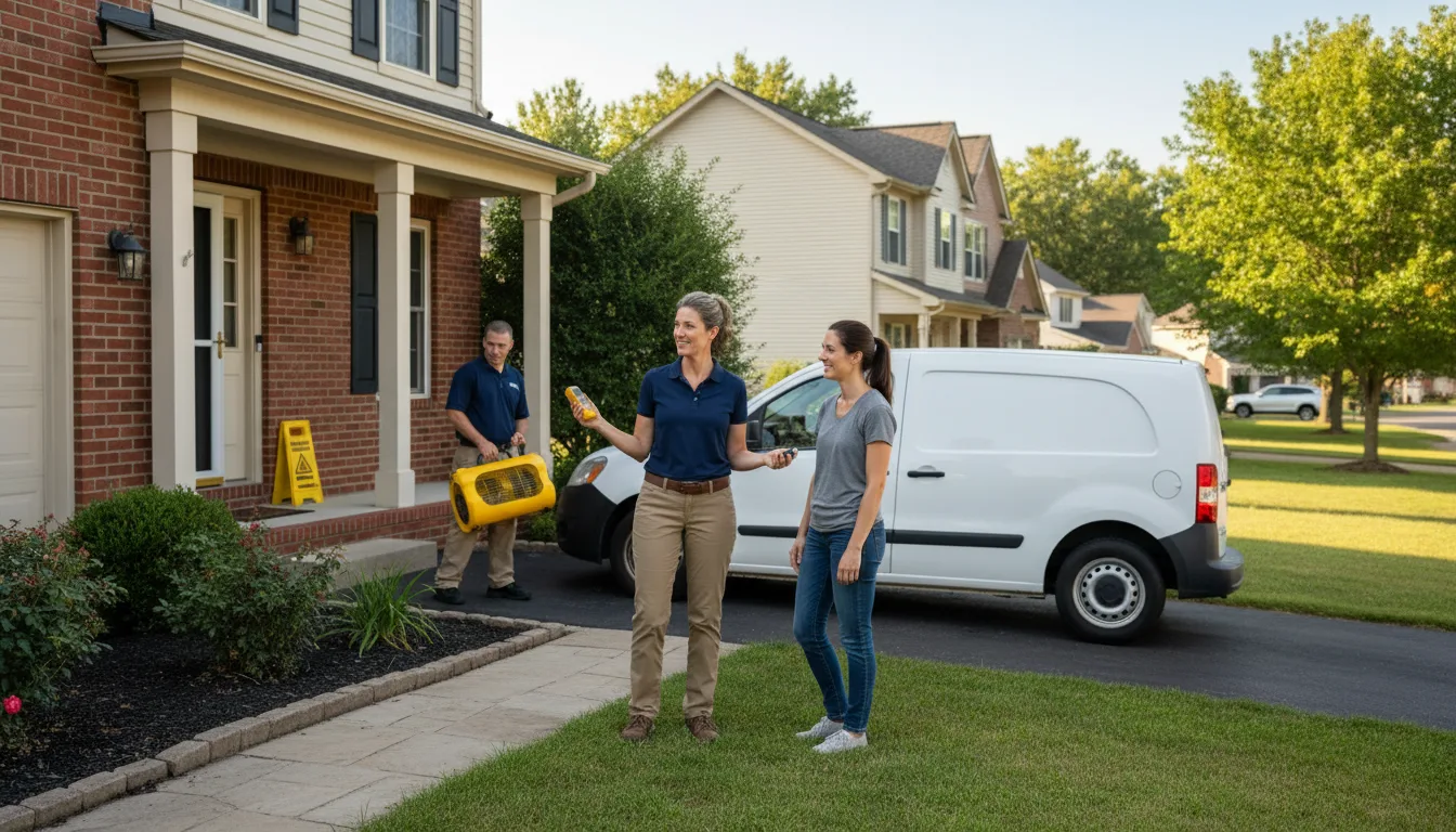 Residential water damage restoration in Melbourne, FL